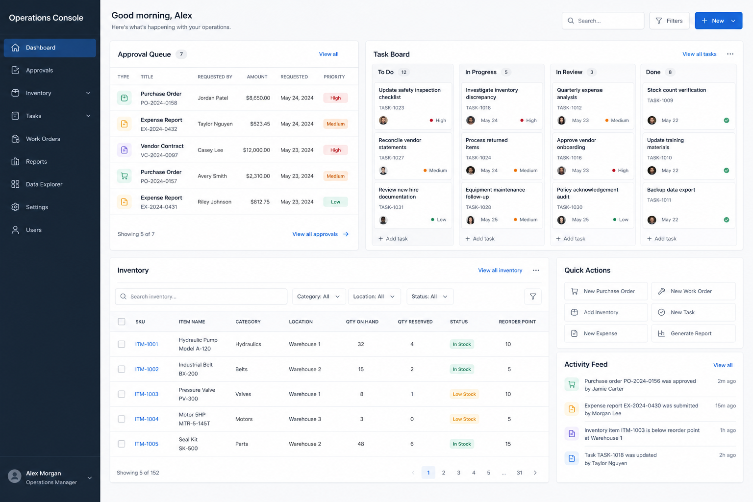 Internal tools software replacing spreadsheets and email approvals