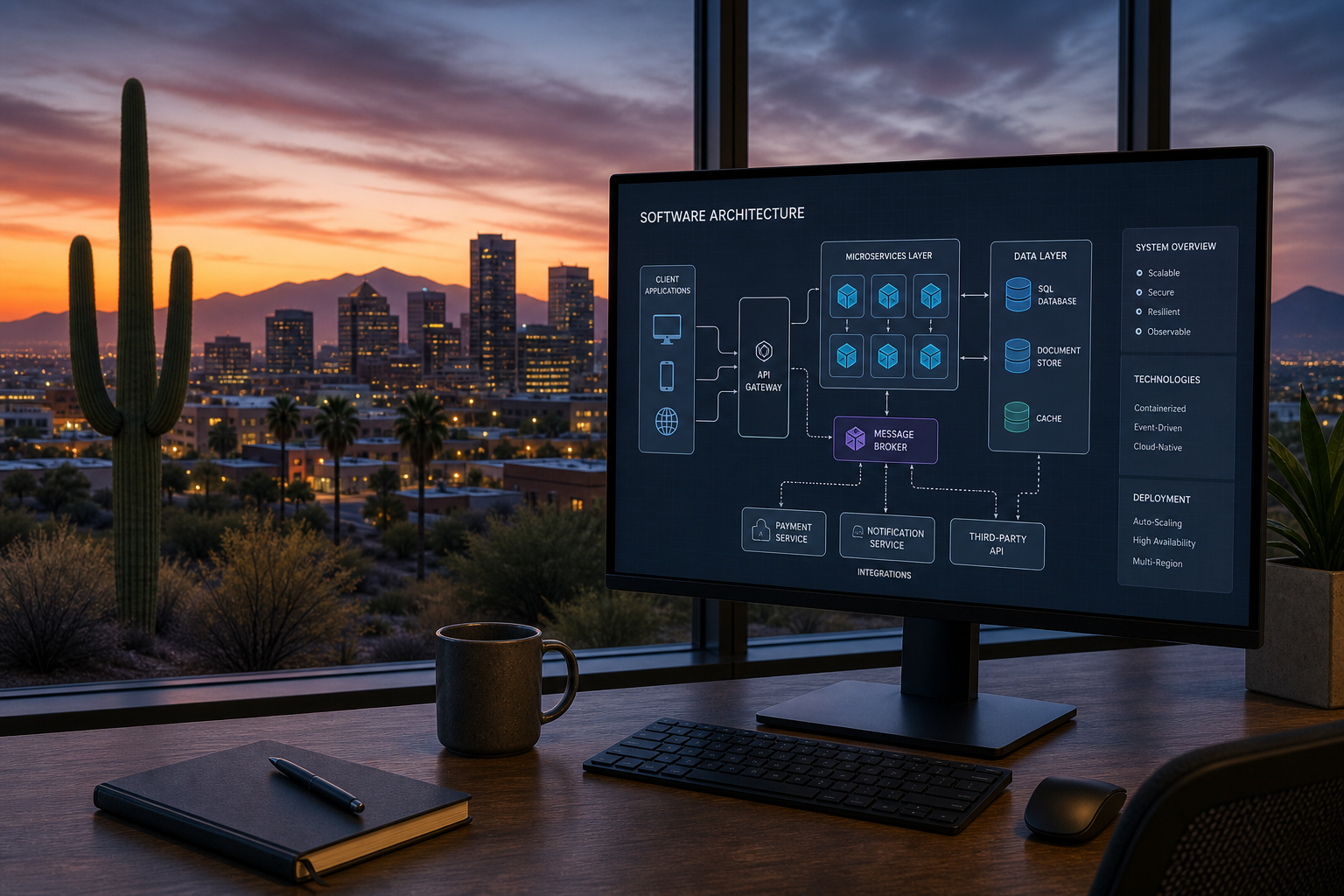 Phoenix custom software development company headquarters market